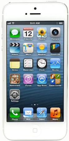 Смартфон Apple iPhone 5 32Gb White & Silver - Ржев